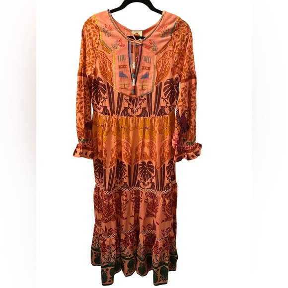 Farm Rio Ainika Print Macaws Maxi Dress - Picture 4 of 7